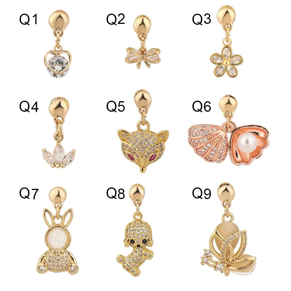 New For iwatch Metal Nails Diamond Accessories For Apple Watch Silicone Strap Decorative Pendant