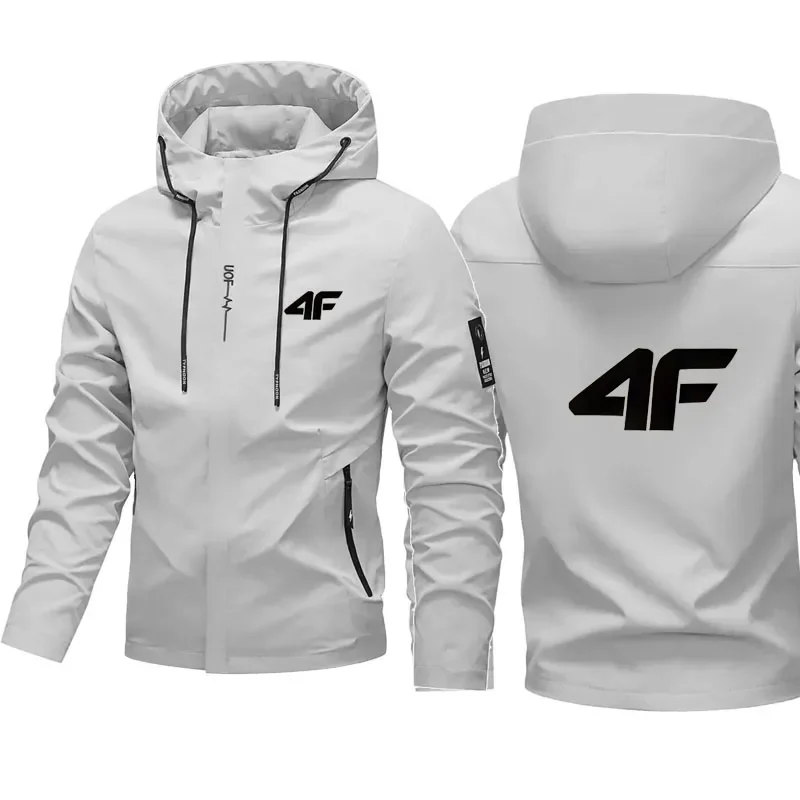 

Мужская повседневная модная водонепроницаемая многофункциональная свободная куртка с капюшоном на молнии для активного отдыха и альпинизма, весна 2026 года