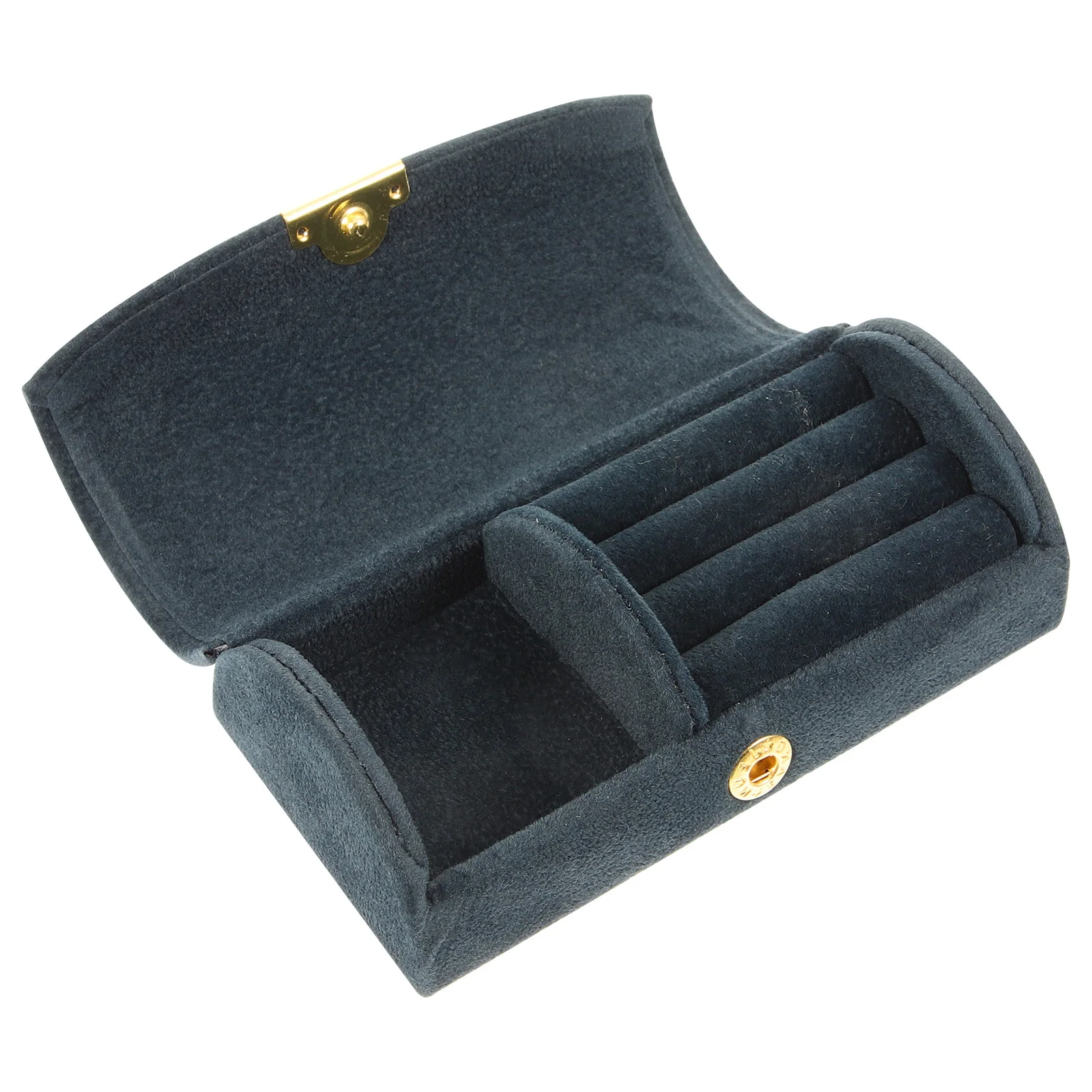 Jewelry Storage Box Arch-Shaped Design Scratch-Proof Travel-Friendly Earring Organizer For Bracelets Necklaces Trinket Case