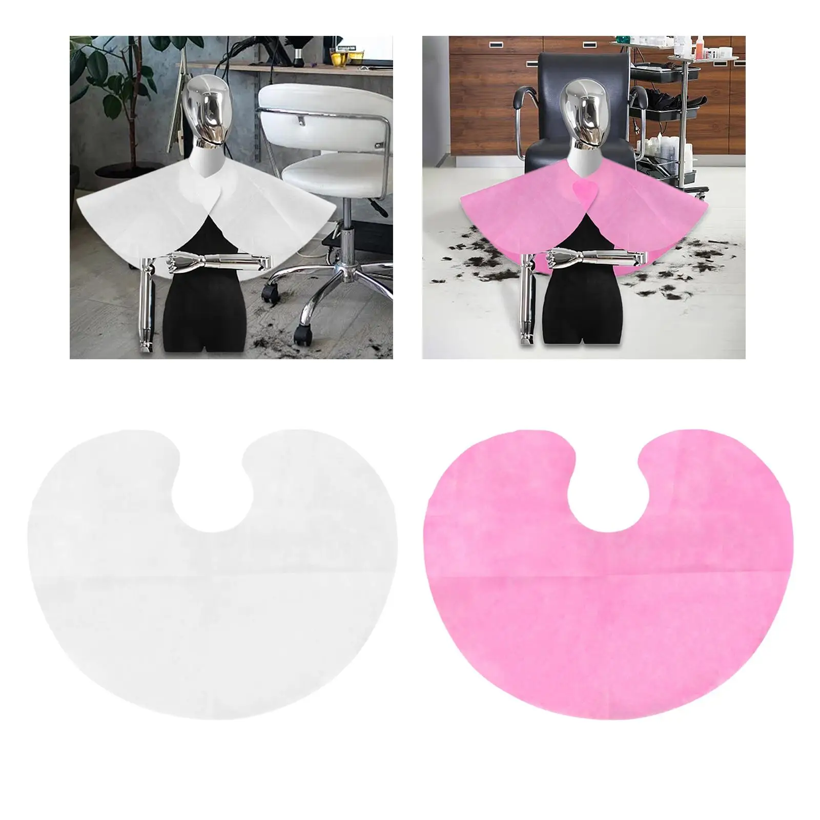 

50 шт., накидка для парикмахерской, шаль для окрашивания волос, накидка на шею, стрижка волос