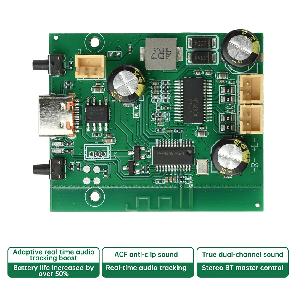 10W + 10W 2.0 Kanaals Digitale Stereo Geluid Eindversterker Board TWS 2*10W Bluetooth Module DC5V 3.7V Versterkers AMP