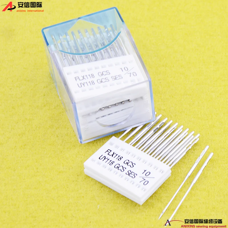 100pcs 10bag Tnc Flx118 Sewing Machine Needles Uy118 Sewing Machine Needles Four-Pin Six-Lane Sewing Machine Sewing Machine