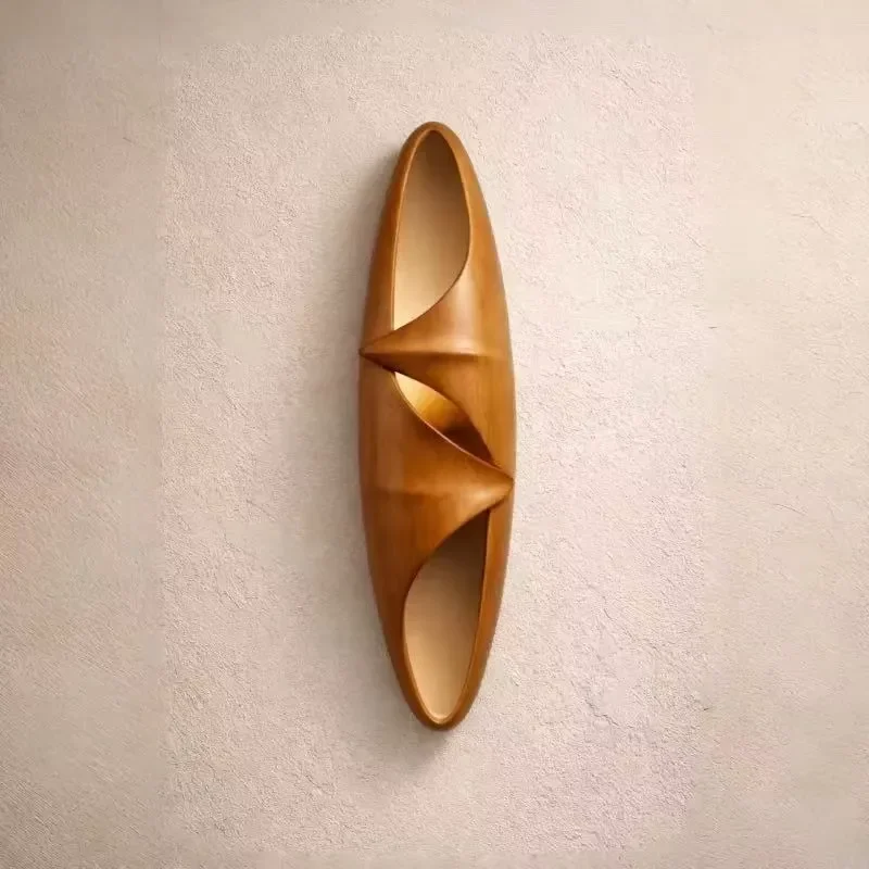 Hotel Customized Handmade Valnut Holding Hands Wall Sconce for Home Lustres Ceiling Flush Mount Lamp