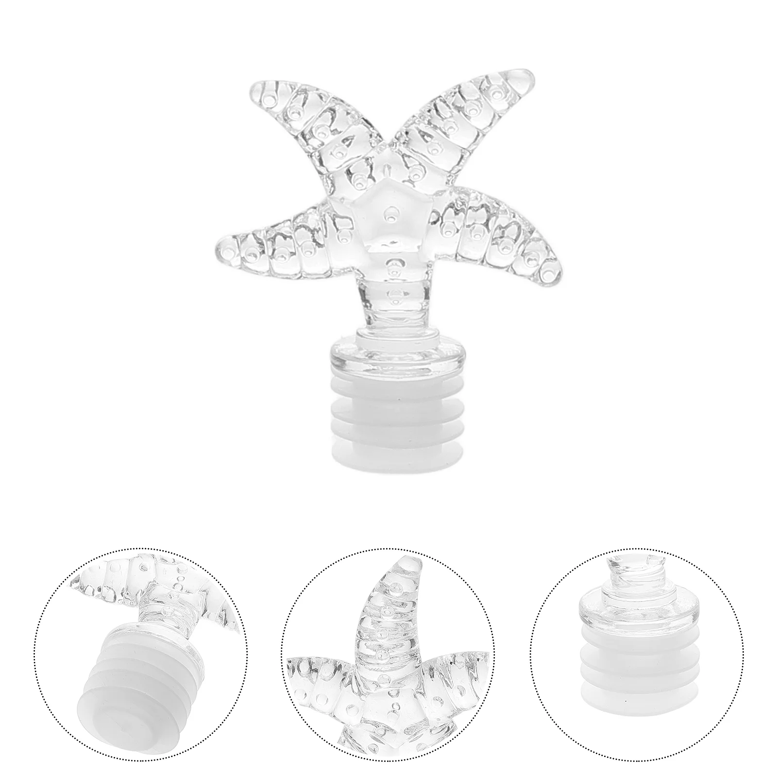 5 Pcs Decorative Refillable Glass Perfume Bottles Stopper Unique Bottle Stopper Decorative Stopper Mini Glass Bottle Stoppe