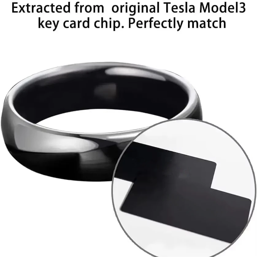 

Model 3/Y Tesla Smart Ring Key Ceramic Ring NFC Replacement Key Card