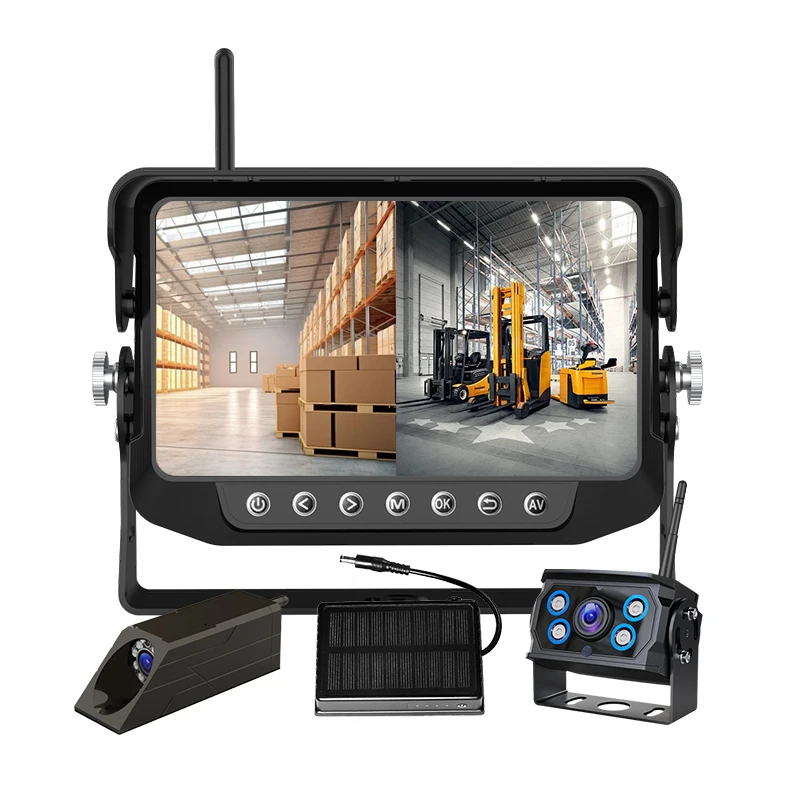 Magnetic Forklift Wireless Backup Camera IP67 Waterproof 7 Inch Wireless Screen DVR Recorder Reversing Camera Monitor System