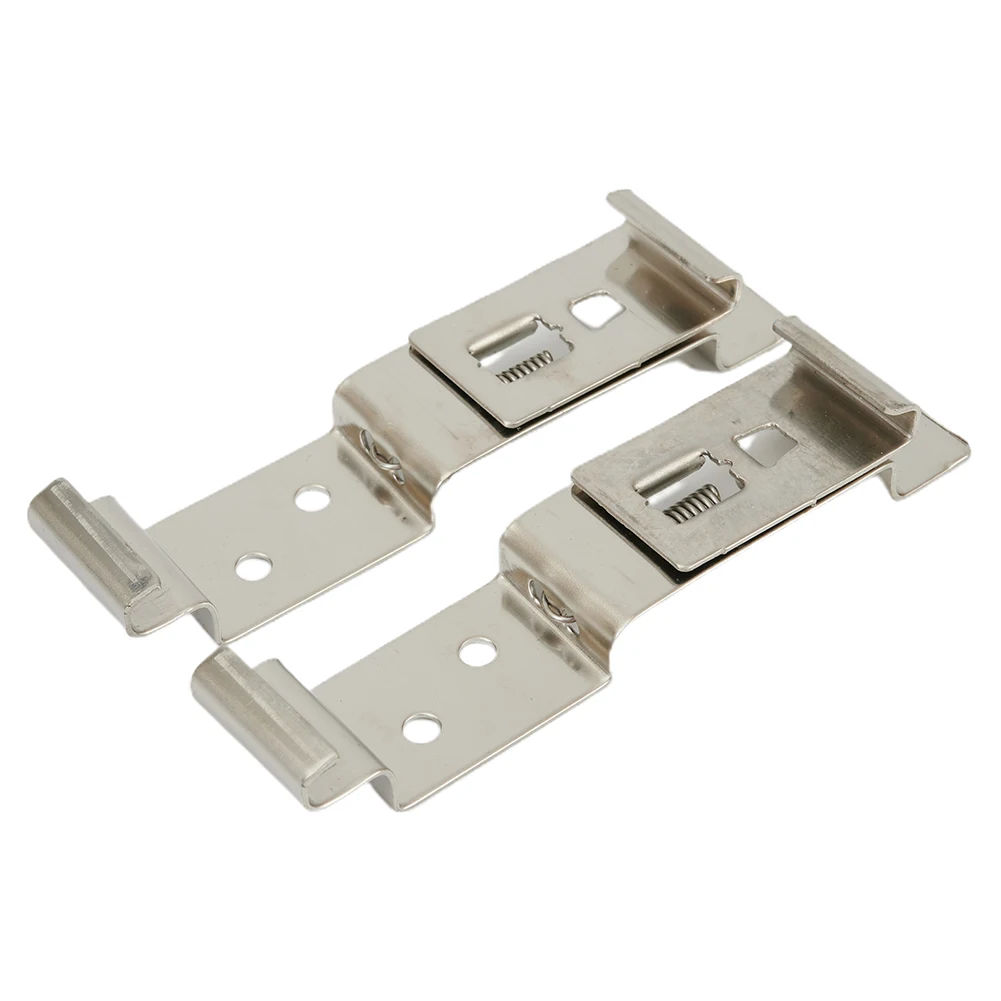 

Spring Holder Number Plate Clips Replacement Vehicle Accessories Anti-theft Bracket Frame Metal Parts Rectangle 2pcs Truck Car