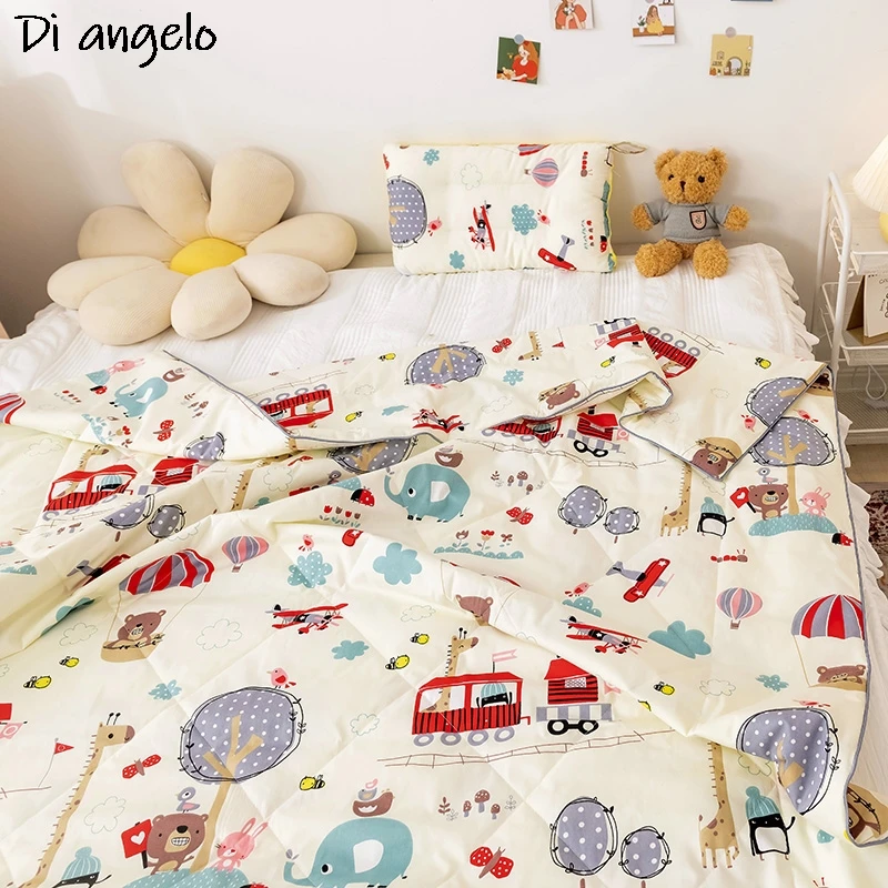 Summer Quilt Cotton 1PC 120*150 150*200 Home Textiles Suitable for Children Kids Adult Blanket Comforter Free Shipping #s