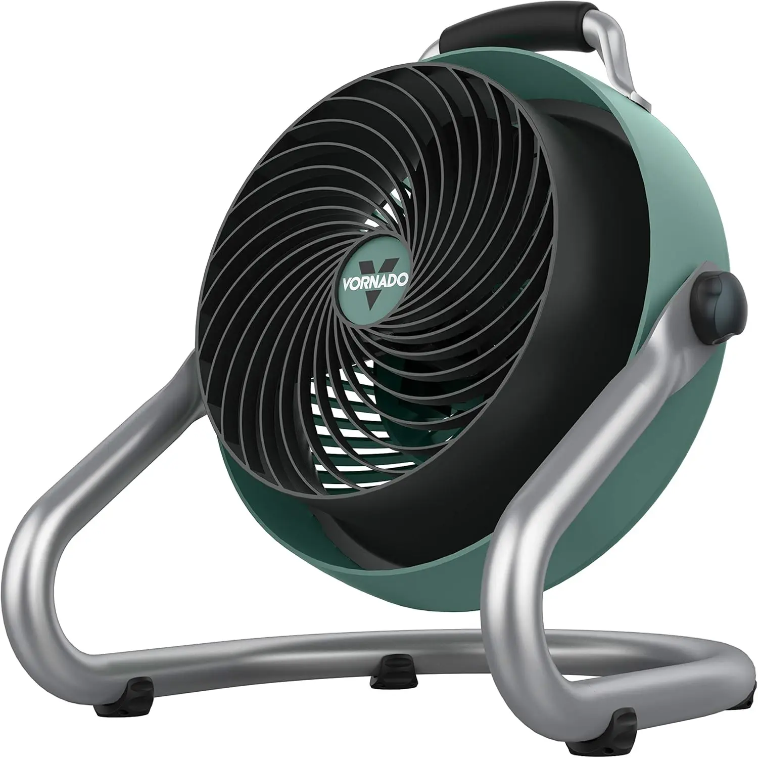 16 Inch Heavy Duty Shop Fan, 3 Speed Floor Fan with Pivoting Head, IP54 Motor, Whole Room Air Circulator for Garage, Bedroom, Green