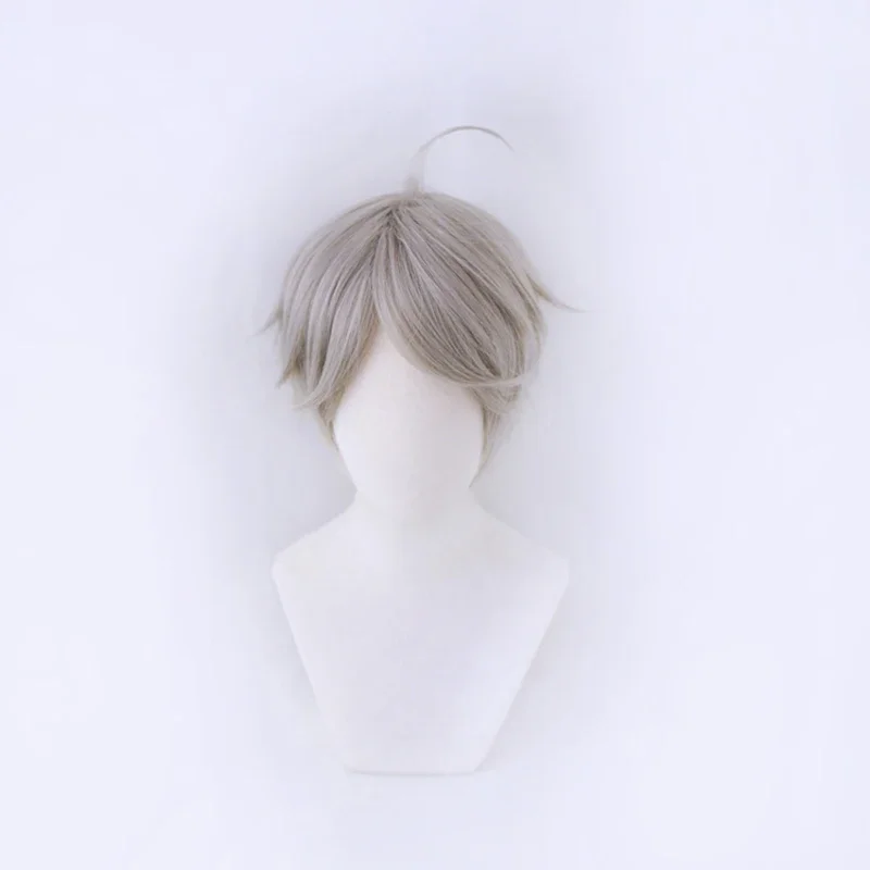 Karasuno Sugawara Koushi Gray Short Wig Cosplay Costume Haikyuu Heat Resistant Synthetic Hair Haikiyu Wigs + Wig Cap