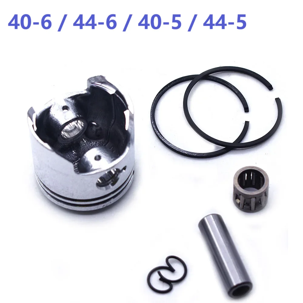 40mm 44mm 40-6 44-6 40-5 44-5 Piston Ring Bearing Kit For 43cc 52cc 1E44F-5 BC430 CG430 BG520 CG520 1E40F-5 TL43 49CC Engine