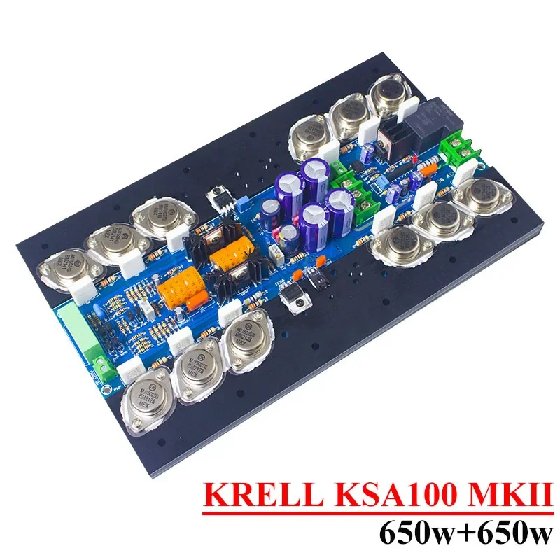 

650w*2 KRELL KSA100MKII 2-channel Amplifier Board Class A Class AB Amplifier High Power Sound Warm 12pcs on Transistor Diy Audio