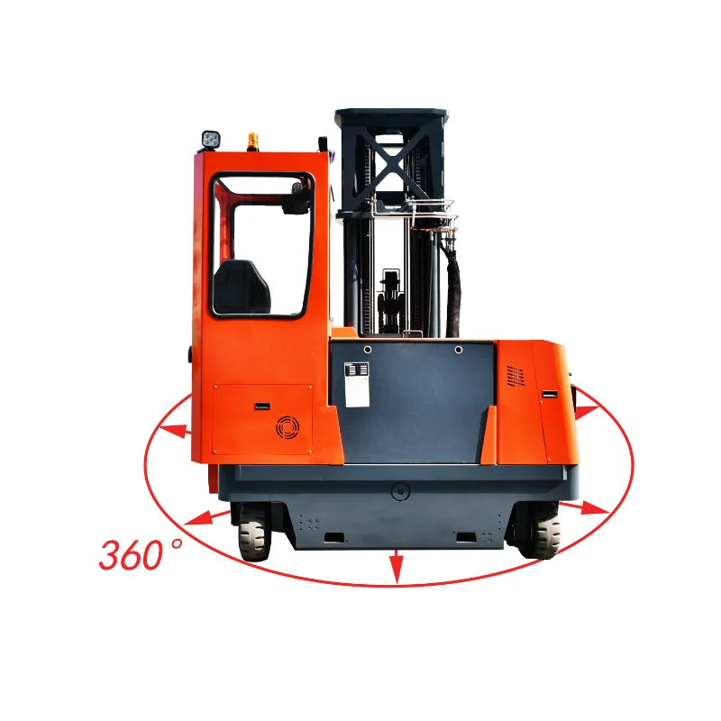 Multi Directional Electric Forklift Four Way Side Loader 3000kgs 3500kgs Reach Stacker with Lithium Battery