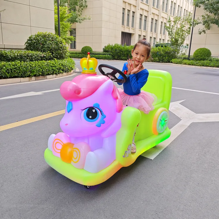 Popular Children's Plaza Luminous Toy Cars Amusement Park Parent-Child Electric Cars Shopping Mall Park Bumper Cars