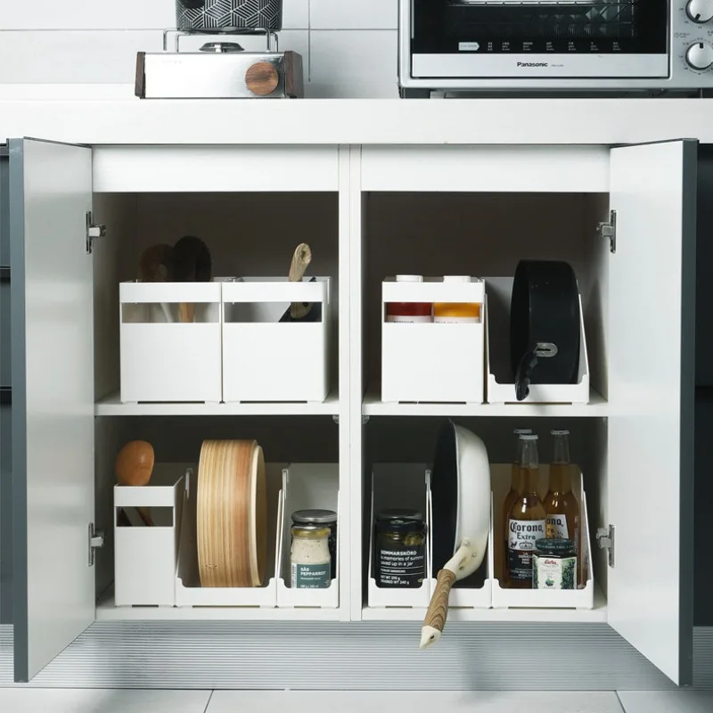 Home Supplies Square Storage Box for Acrylic Shelves Wardrobe Can Be Stacked and Organized Into Storage Baskets