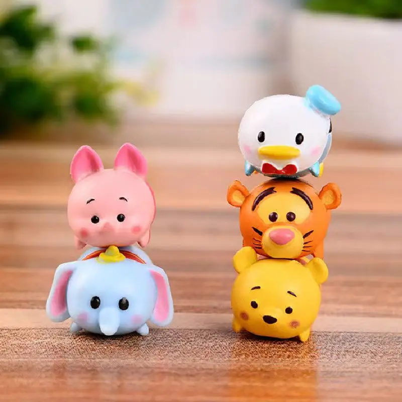 Figuras de Mini frijol Tsum de Disney auténticas, 14 Uds., muñeca Rebelle Kawaii, figuras bonitas a granel, regalos de la serie Mickey Minnie para niños, juguetes