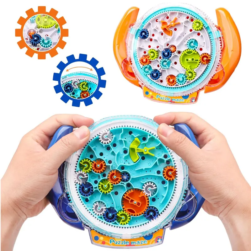 

3D Gear Maze Puzzle Games for Kids Brain Teasers Gravity Balance Ball Montessori Educational Toy for Children's Mind Development