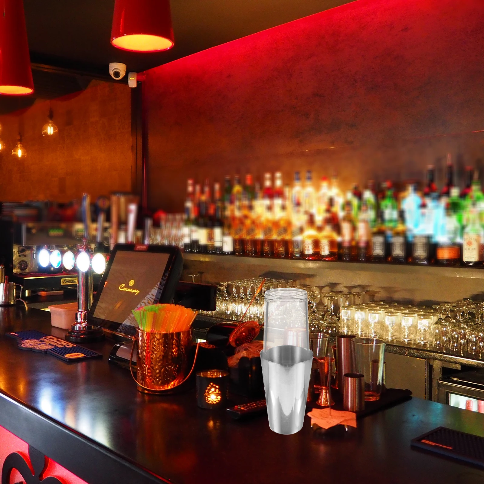 

1Set Multi-Function Cocktail Shaker Stainless Steel Drink Mixing Cup for Home Bar Juice Milk Tea Wine Beverages Wear-Resistant