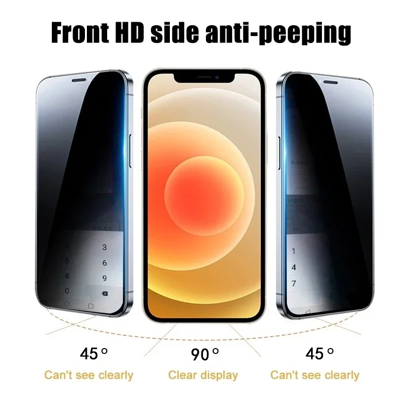 Anti-spy tempered glass case for samsung a33 5g cover on galaxy a 33 33a phone coque samsun samsumg privacy glass