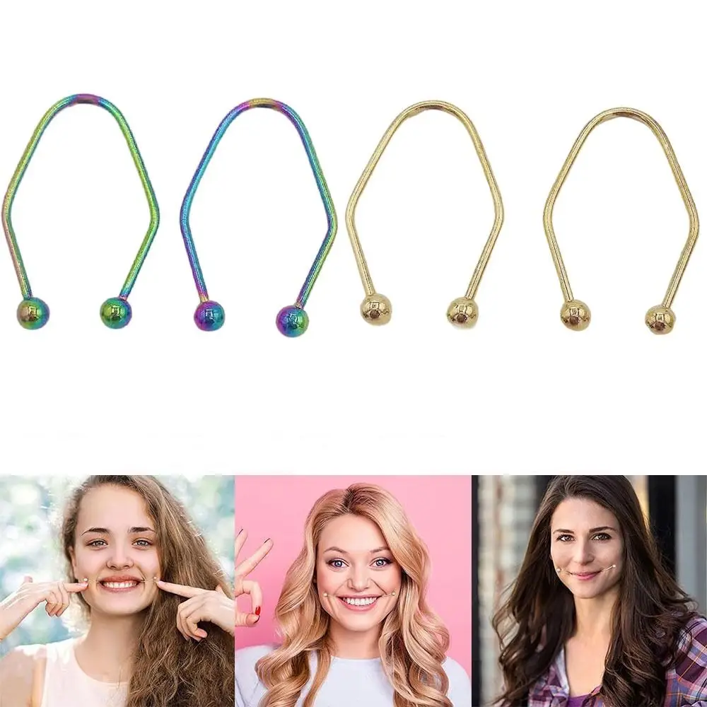 Neue Edelstahl Dimple Trainer Gesichts Schönheit Werkzeuge Einfach zu Tragen Dimple Maker für Wangen Gesichts Dimple Make Tool