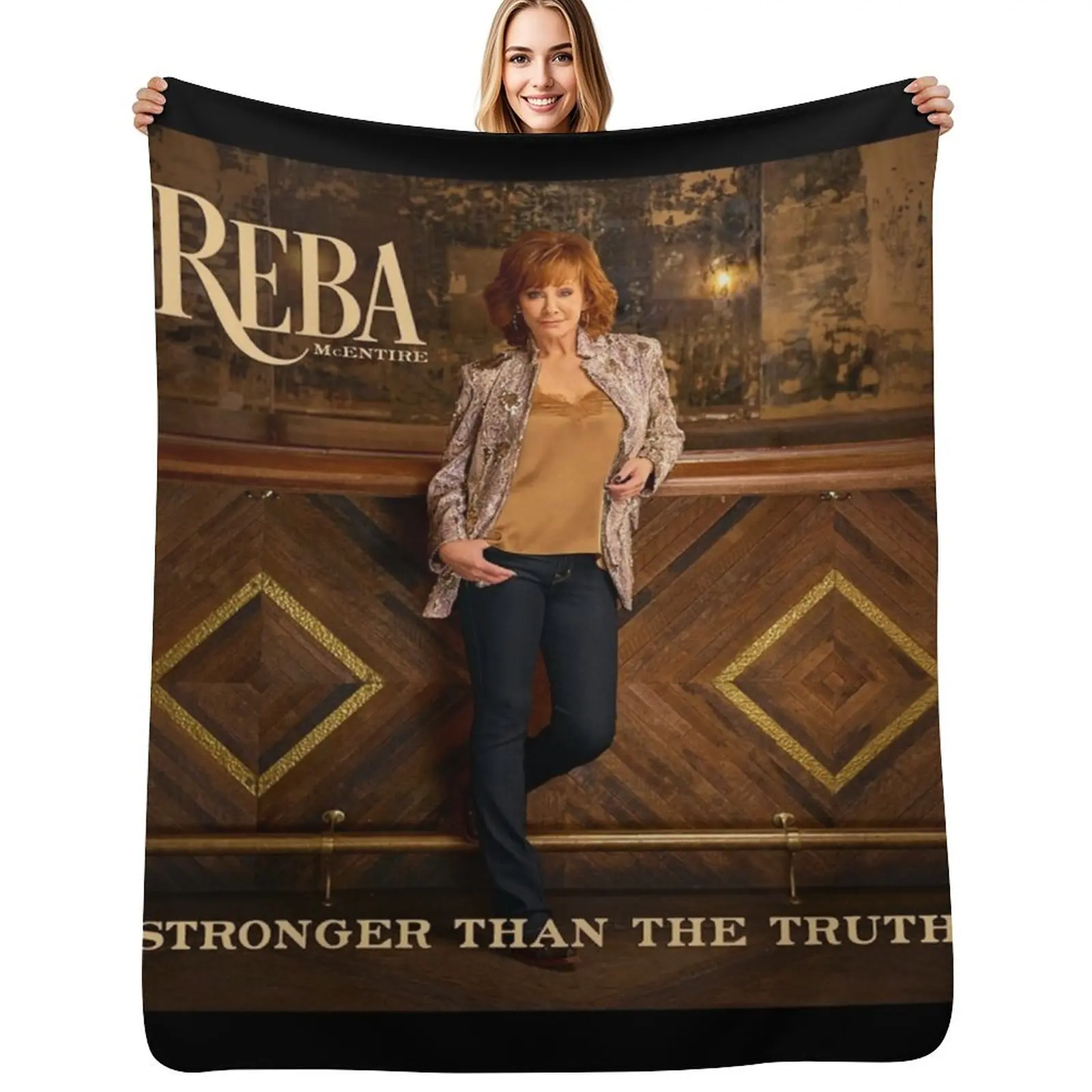 Stronger than the truth Throw Blanket for babies Custom Personalized Gift Decoratives Camping Flannel Fabric Blankets