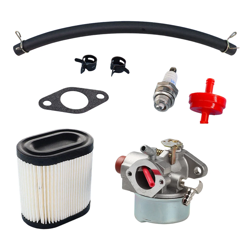 640350 Carburetor + Ignition Coil + Air Filter Recycler Mower Parts And Accessories For Tecumseh LEV105 LEV120 LEV100 Tools