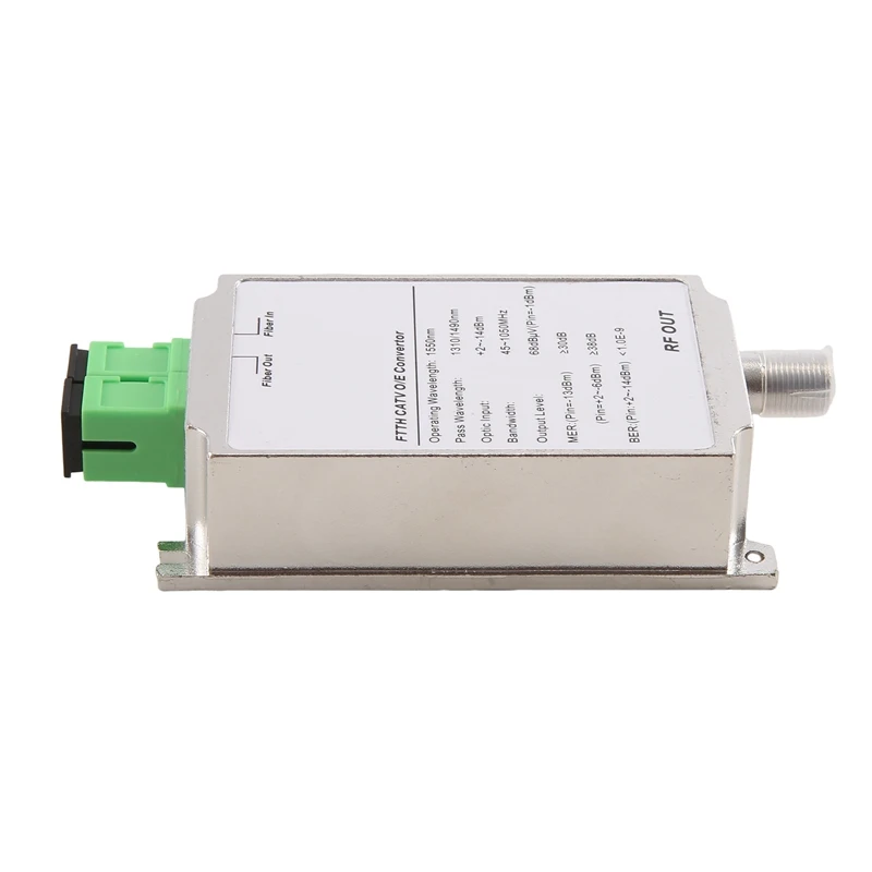 

Mini CATV FTTH Receiver Fiber Optical WDM Node RF Converter Triplexer Minimode Indoor AGC 1310Nm/1550Nm Without Power, Durable