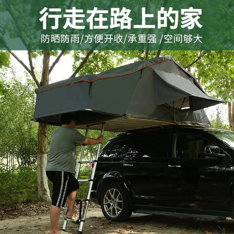 

Roof tent outdoor camping fully automatic self driving soft top folding extension roof tent quick opening tent rainproof