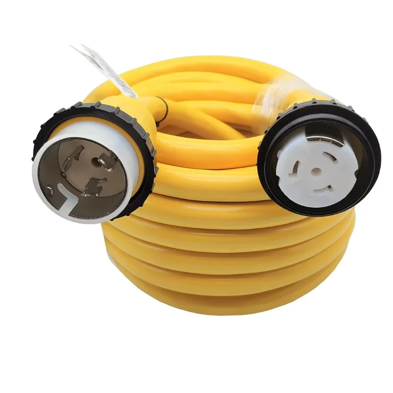 

Marine shore power cord 50 Amp SS2-50P SS2-50R Marine shore power cord SS2-50 Male to Female 50A 125V/250V (50ft)