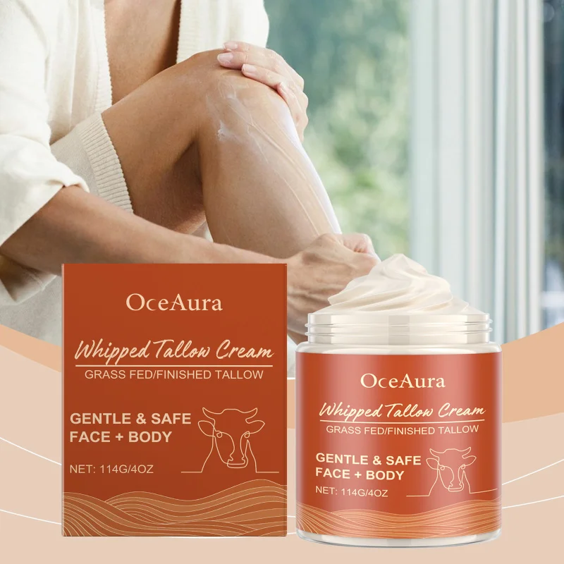 

Tallow Body Butter - Deep Moisturizing Cream For Dry Skin, Nourishing & Soothing Formula, Long-Lasting Hydration