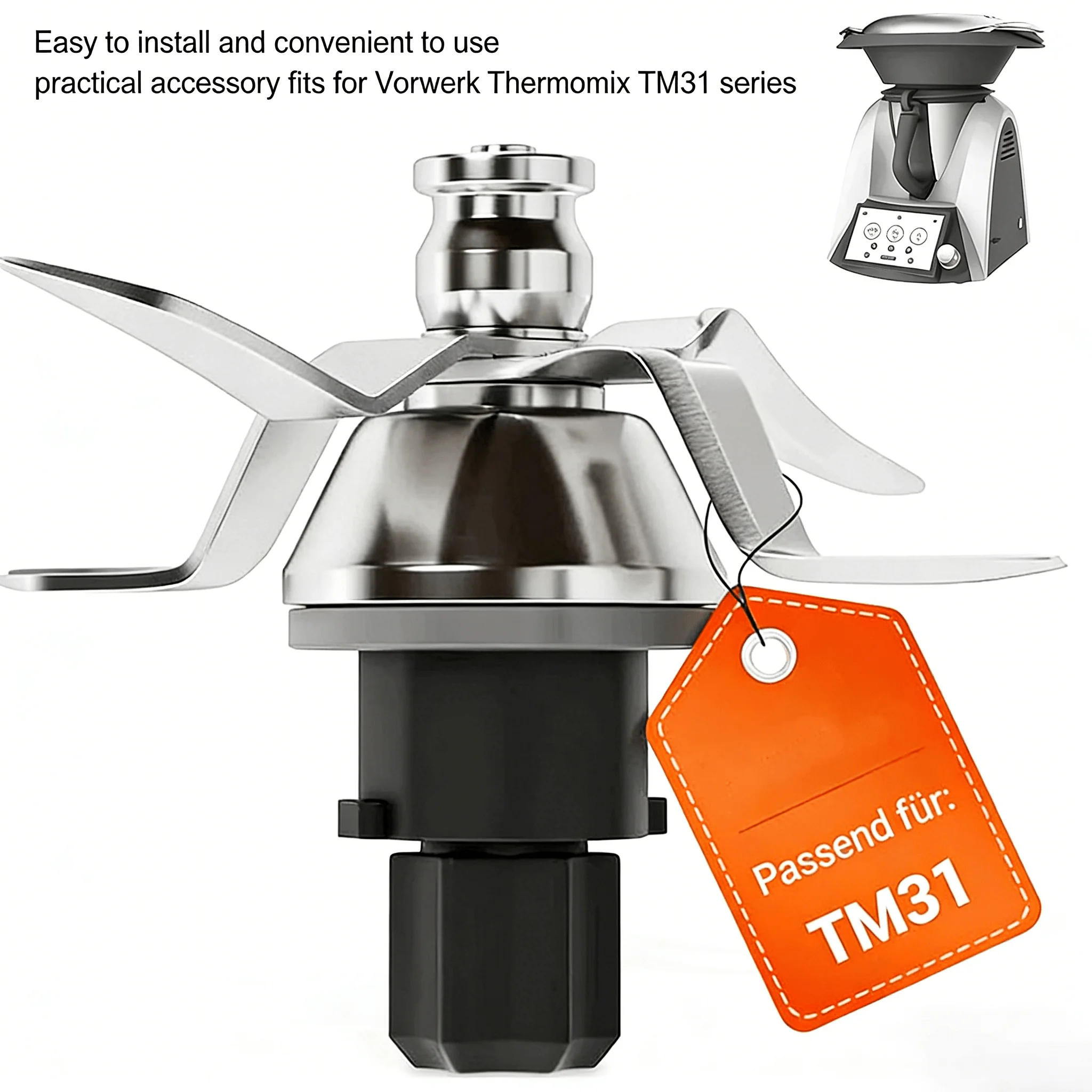 Cuchilla de licuadora de repuesto para Vorwerk Thermomix TM31-procesador de alimentos cuchillo para mezclar accesorios de cocina para Thermomix TM31