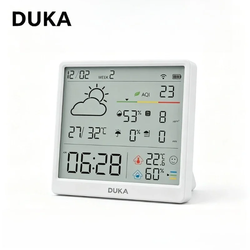 DUKA ATuMan Smart Thermo Hygrometer Magnetic Wall Mount & Stand Long Standby Time LCD Display Home Indoor TH3