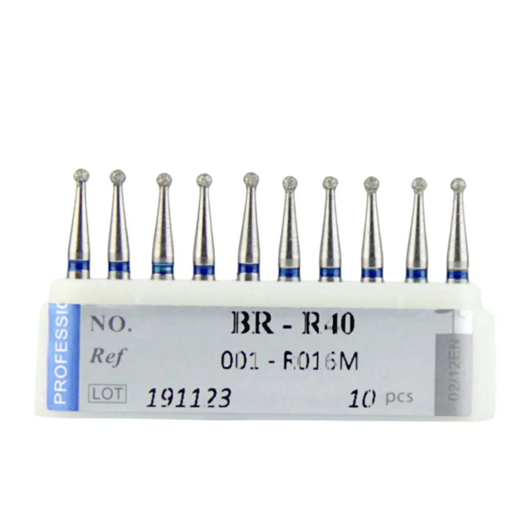 10 Pcs Dental Diamond Burs Drill For Ra,Ca 204 22mm Low Speed Handpiece 2.35mm Dental Tool Ra Polishing Burs