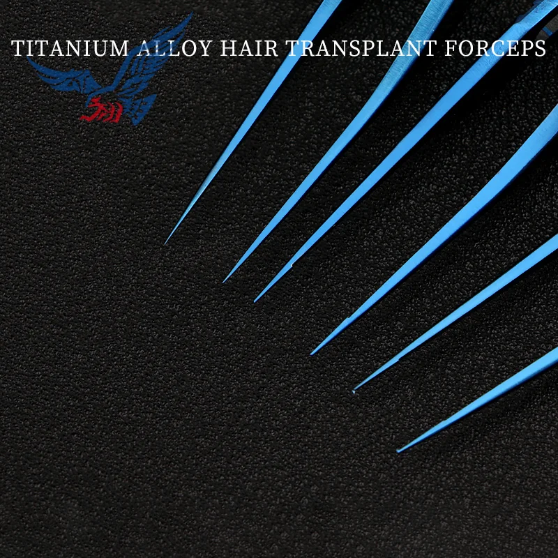 Fine titanium alloy hair transplant tweezers hair follicle transplant instrument tools