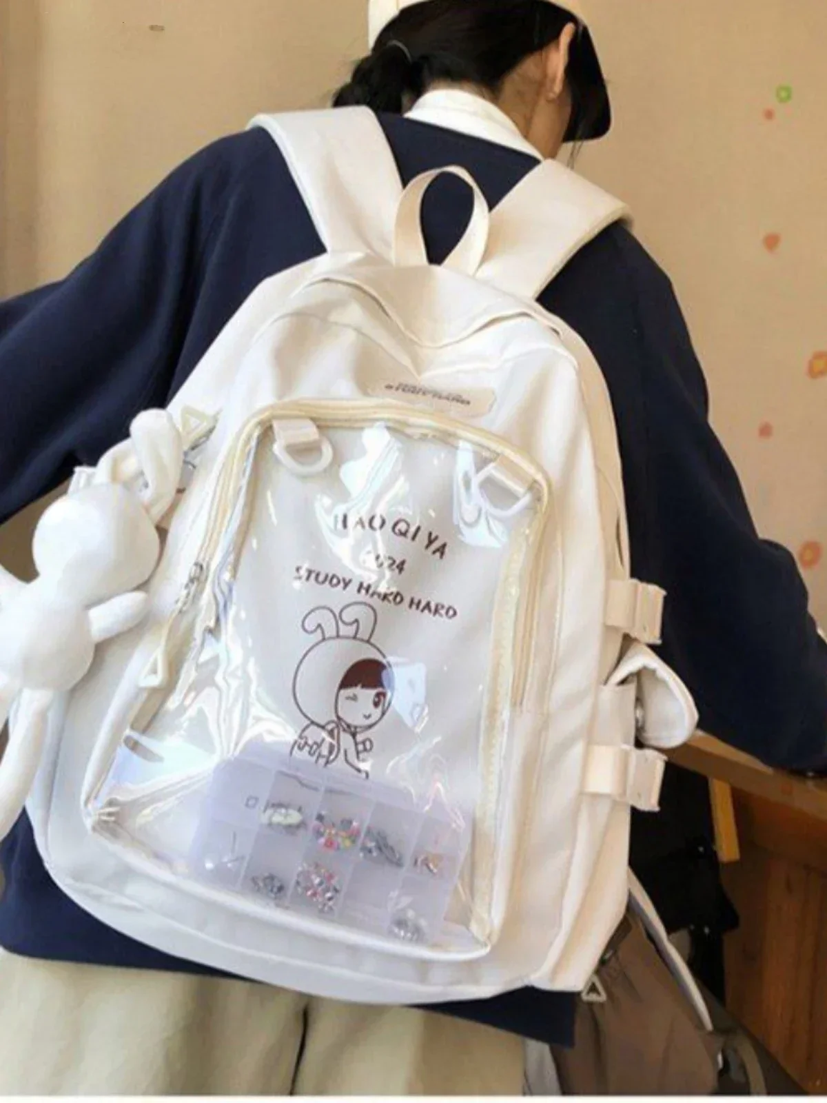 Ita Bag Backpack Cute Girl Transparent Japanese Niche Backpack School Students' Display Bag Large-capacity Schoolbags