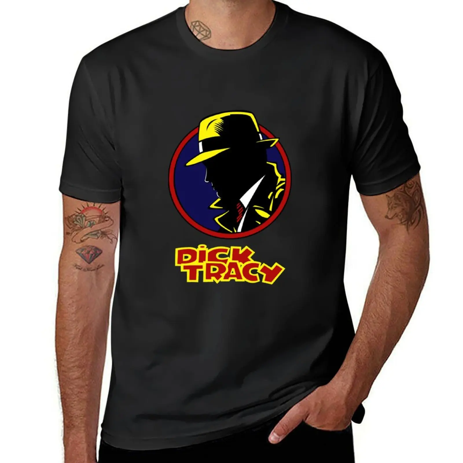 Dick Tracy-camisetas para hombre, ropa estética, 1990