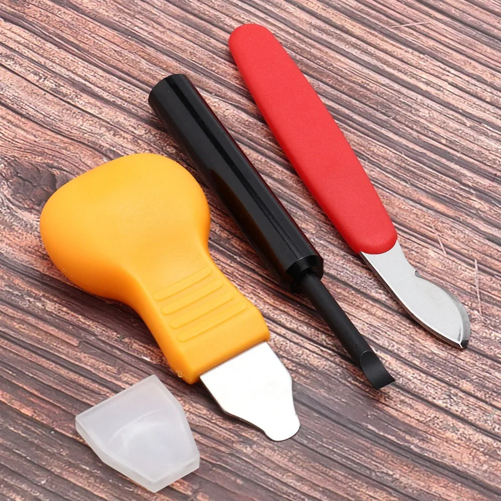 3Pcs Convenient Metal Watch Case Opener Red Watch Back Remover Watch Repair Tool Watchmaker Repairing