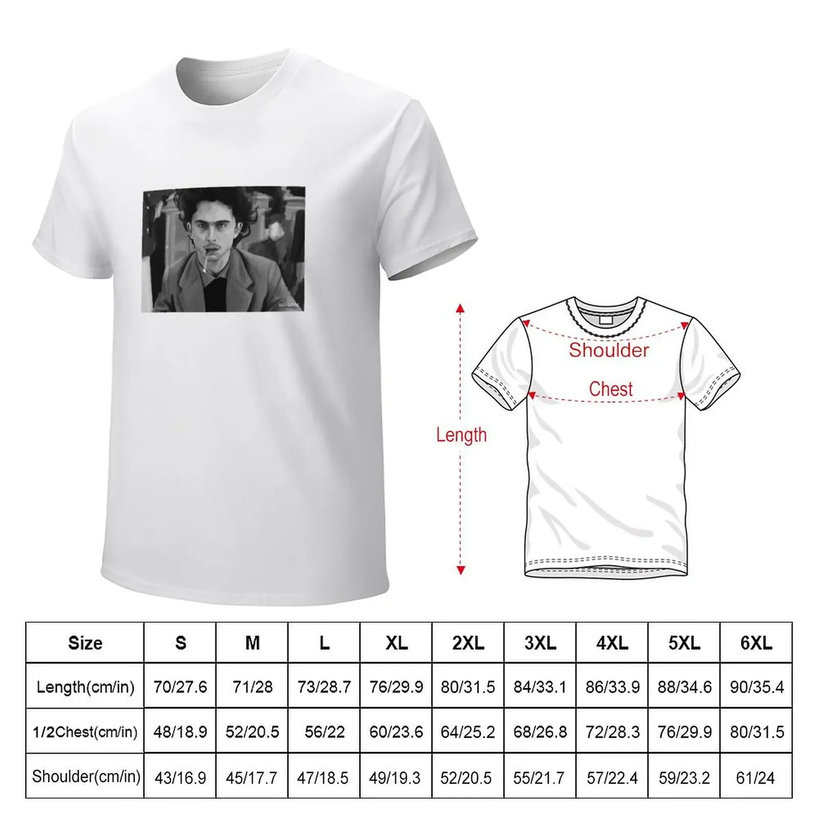 Zeffirelli, The French Dispatch, digital painting T-shirt cute clothes new edition T-shirts for men cotton