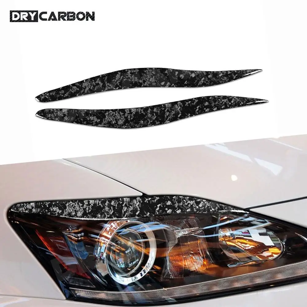 

Forged Carbon Fiber Front Eyelids Eyebrows Trims Stickers Cover for Lexus IS250 300 2006 2007 2008 2009 2010 2011 2012