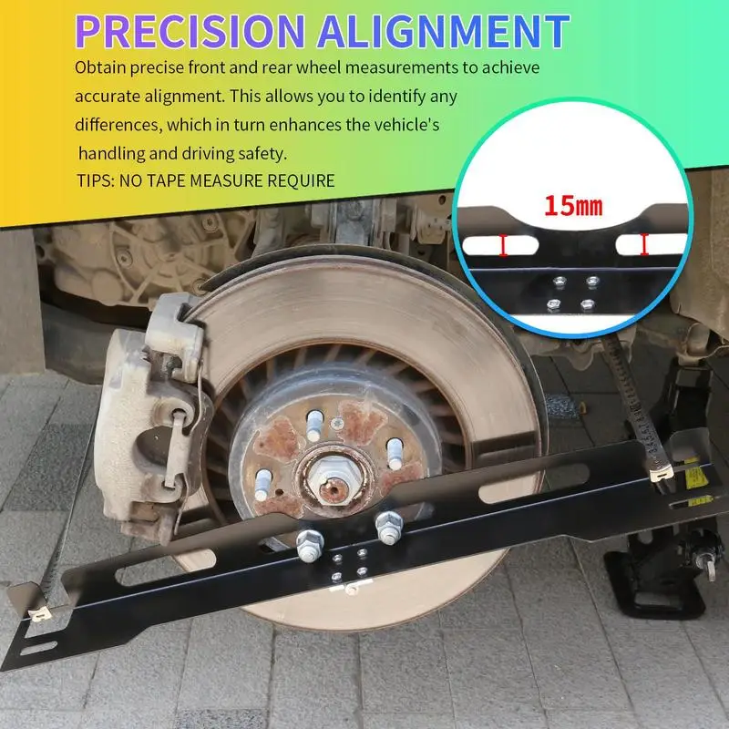 

Car Alignment Tool Kit Heavy Duty Toe Alignment Tool Plates Steel Repair Tire Measurement Adjustable Auto Accessories For Truck