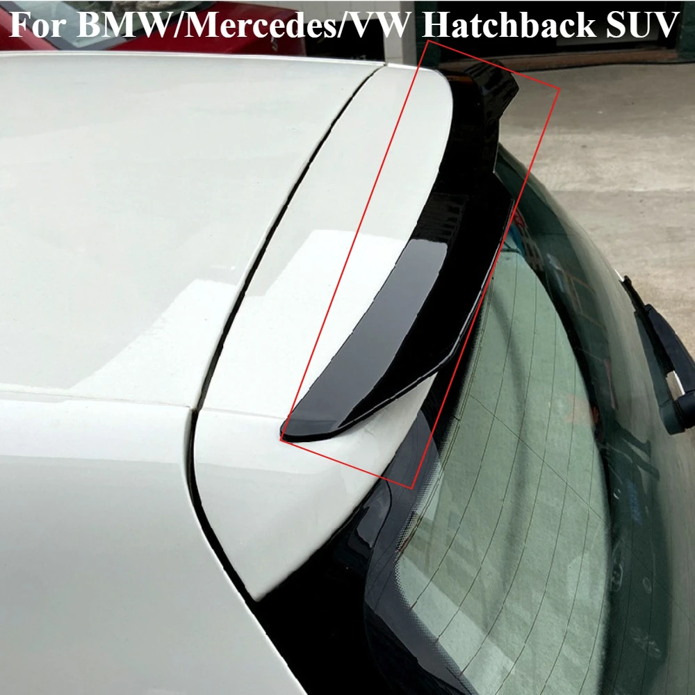 

For BMW/Mercedes/VW Hatchback SUV - High Gloss ABS Plastic Rear Trunk Spoiler Wing, Aerodynamic Styling Car Upgrade Accessory