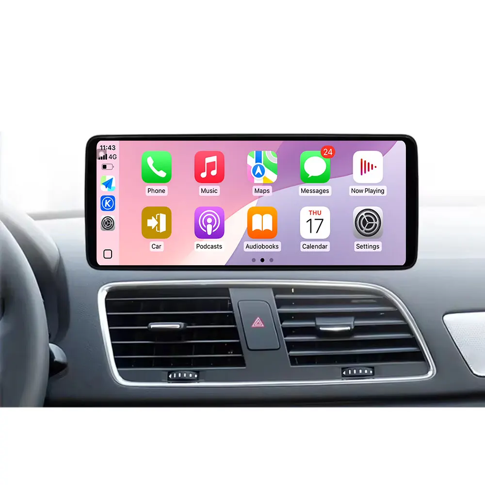 Draadloze CarPlay Voor Audi A1 2012-2018 Autoradio Multimedia Navigatie GPS Android 15 WIFI 4G LTE QLED touchscreen DSP Stereo - afbeelding 2
