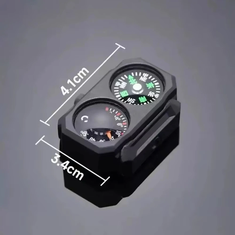 Tactical Navigation Thermometer Combo 2 In1 Detachable Accessory Compatible 20mm Rail AR15 M16 M4 Airsoft
