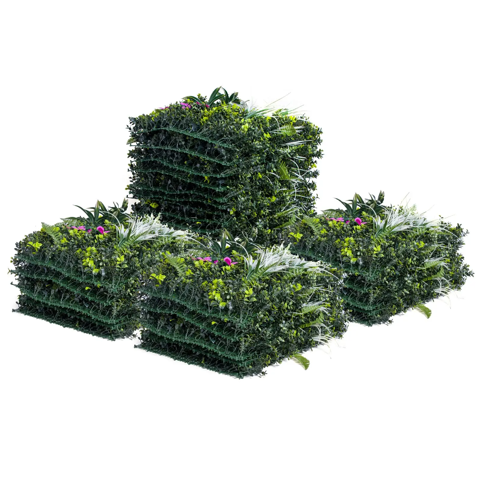 

20"x 20"Artificial Grass Wall Panels for Indoor and Outdoor Decor,12 PCS Greenery Boxwood Panel Privacy Backdrop Wall Hedge Scre