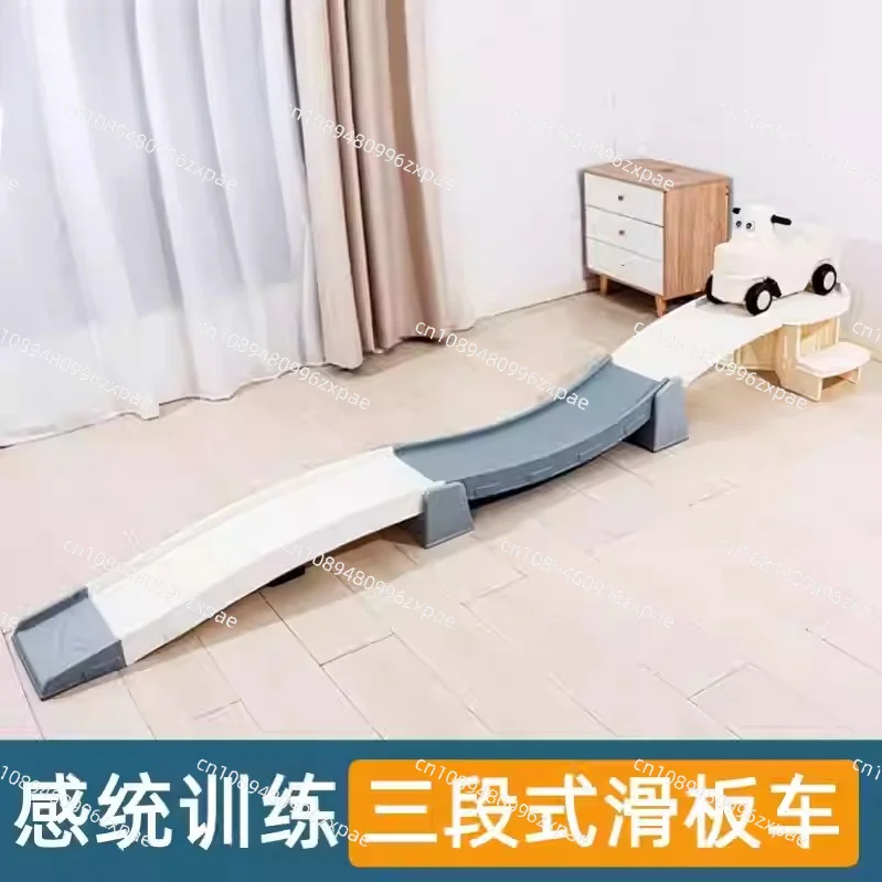 Plastic Toy Roller Coaster with Sliding Car - Fun Amusement Ride for Kids