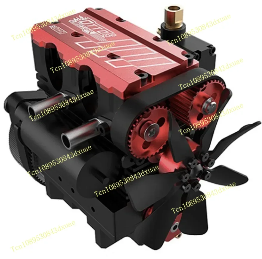 TOYAN FS-L200AC 4 Stroke Air Cooled Engine 7cc Inline 2 Cylinder Nitro Internal Combustion Engine Model Kit