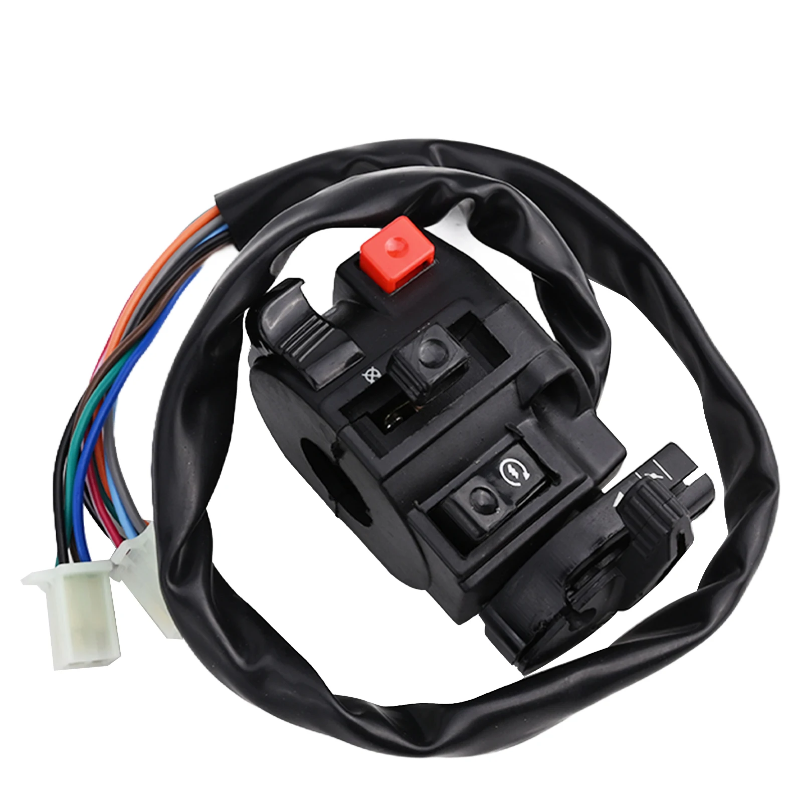 Choke Switch Motorcycle Handlebar Switch Anti-corrosion Direct Installation Easy To Use High Beam/low Beam Switch