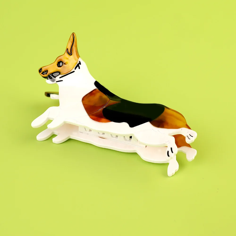 

MEPHINAanimal Series Hair Claw Clips Dog Hair Claws Cute Shark Clips Corgi Hair Claws Versatile Hair Clips Accessories for Women