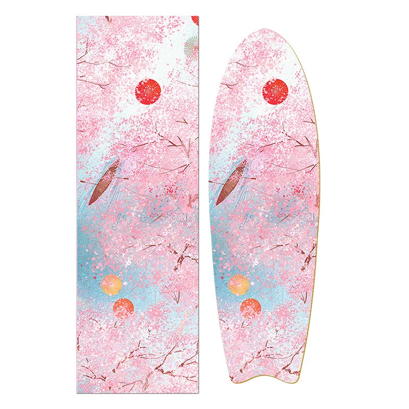 Skateboard Land Surfboard Grip Tape Color Matte Anti Slip Sand Paper Scooter DIY Stickers Parts