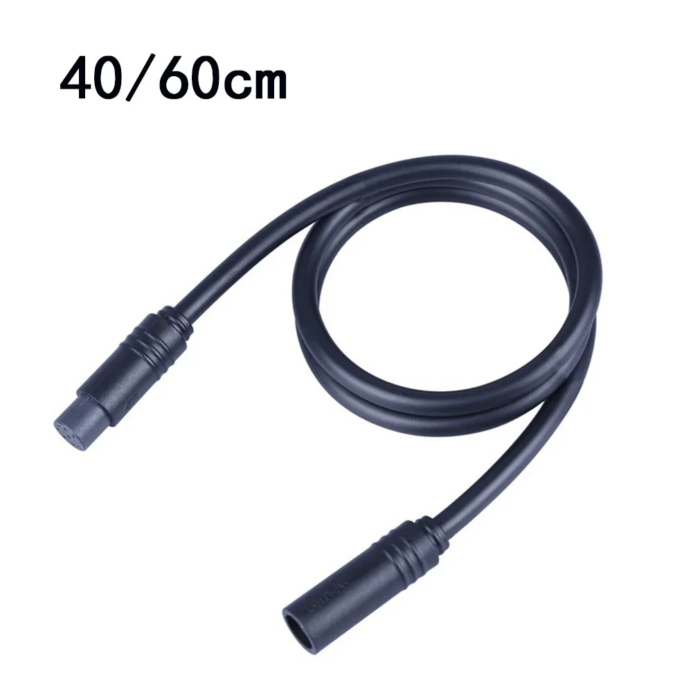 Rubber Extension Cable 1T4 30g 40/60cm 8 Pin Black Cable Connector Ebike Extension For Waterproof Ebikes Hot Sale Newest